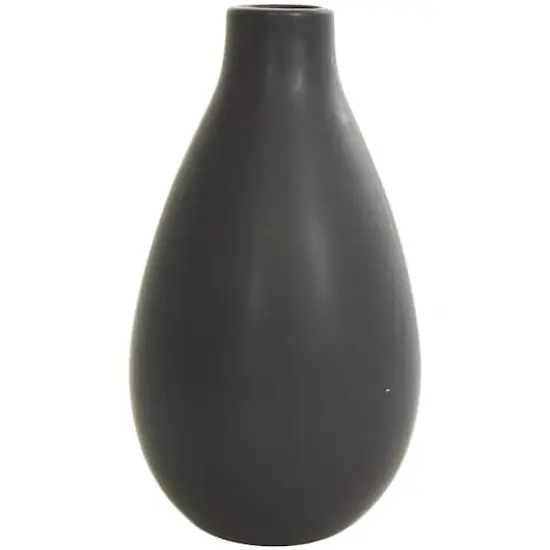 Black Ceramic Minimalistic Vase Set {4}