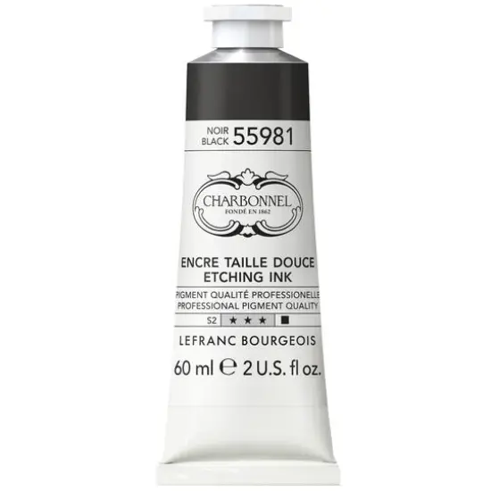 Charbonnel Etching Ink, 60mL Black 55981 {1}