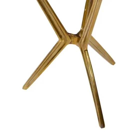 2ft. Gold & Black Modern Aluminum Accent Table {3}