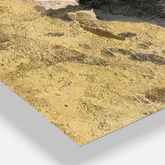 Designart 'Gold Fashion Dance Traditional Multipanel Wall Clock {4}