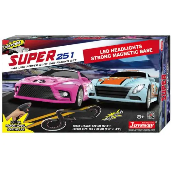 Joysway&reg; Super 251 USB Power Slot Car Racing Set {1}
