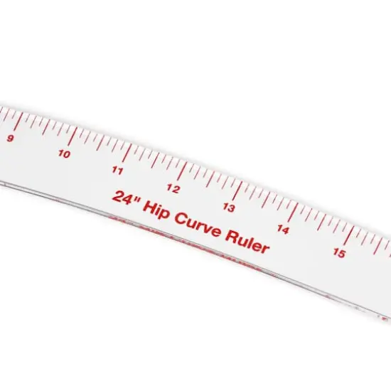 Dritz&reg; 24" Clear Hip Curve Ruler For Pattern Drafting {4}