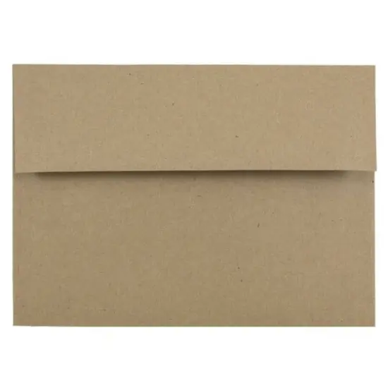 JAM Paper 5" x 7" Brown Kraft Paper Bag Premium Invitation Envelopes {1}