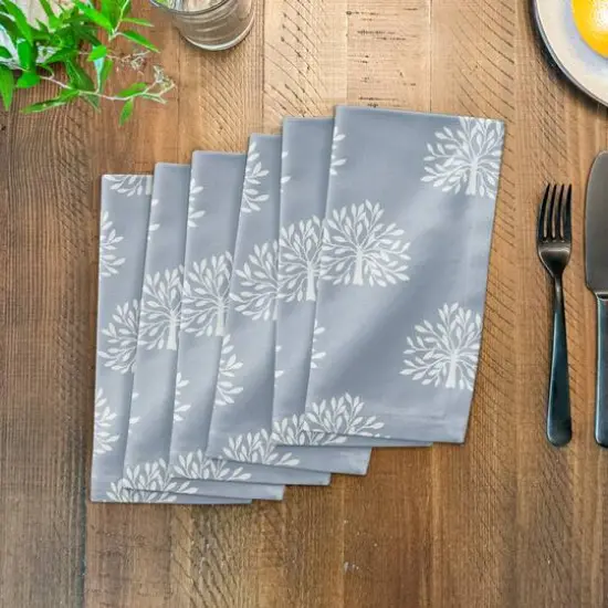 Blooming Bush Cotton Twill Napkin Blue {4}