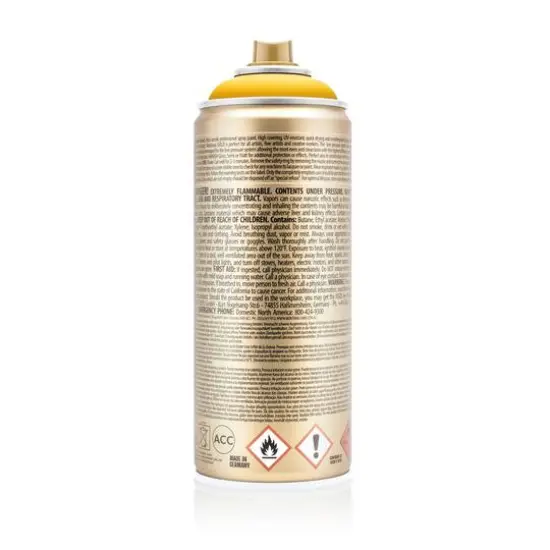 Montana&trade; Gold Acrylic Professional Spray Paint G1220 Yellow Cab {7}