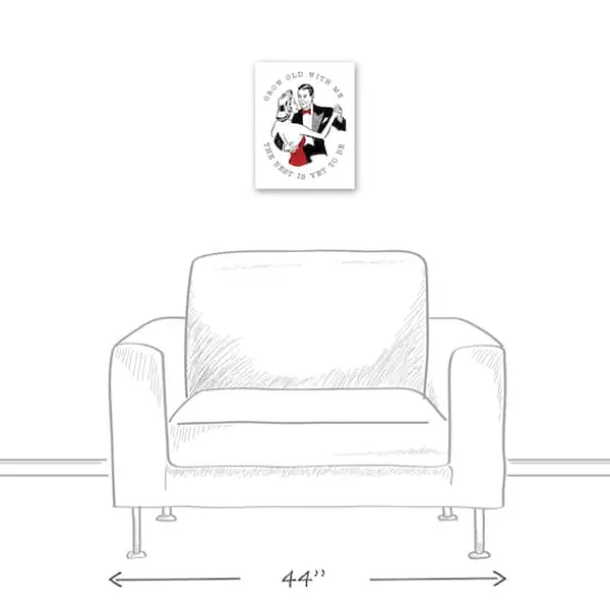 Grow Old with Me Canvas Wall Art {5}