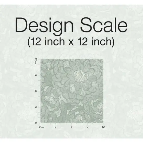 RoomMates Zen Dahlia Peel & Stick Wallpaper Green {8}