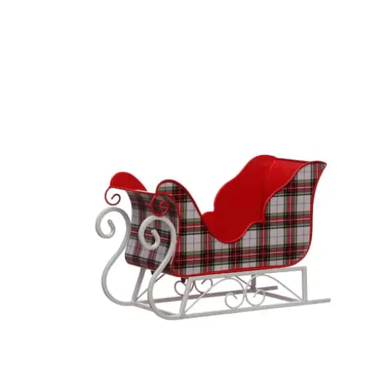13.5" Plaid Sleigh Tabletop D&eacute;cor by Ashland&reg; {3}