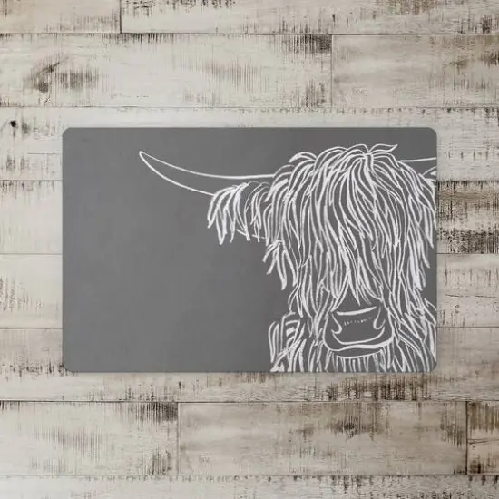 18" x 27" Wash Up Cow Sketch Floor Mat {3}