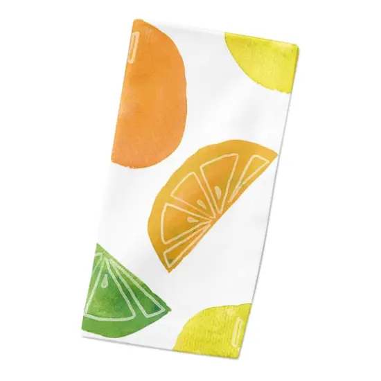 Citrus Fruit Pattern 10" x 10" Cotton Twill Napkin {3}