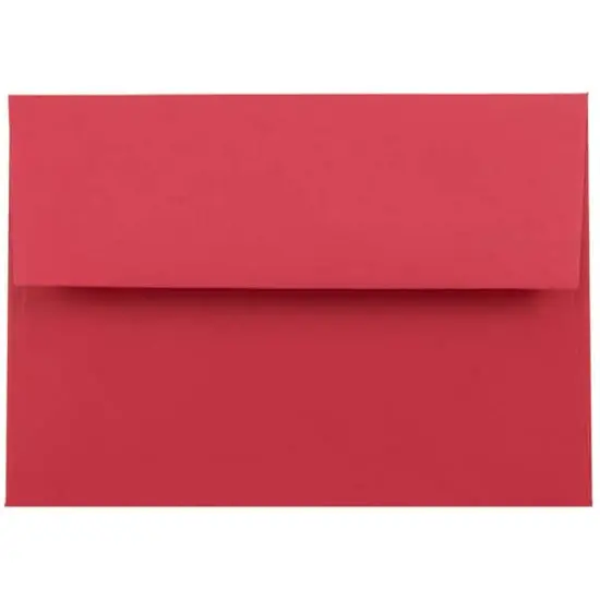 JAM Paper A7 Brite Hue Blank Greeting Cards & Envelopes, 25ct. Red {4}
