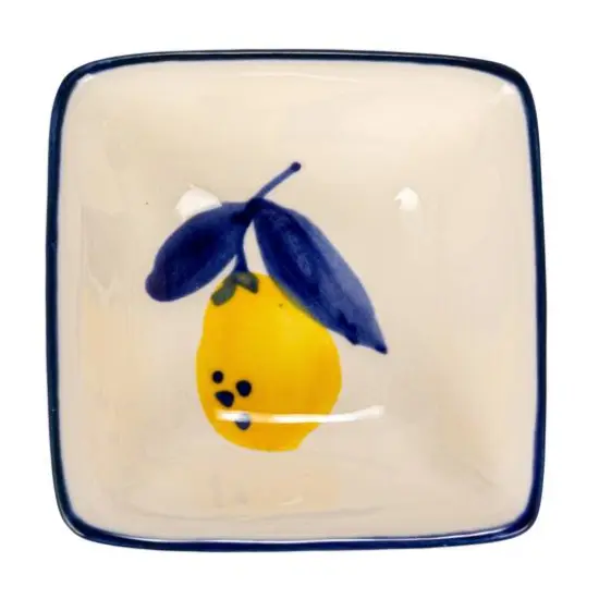 Hello Honey&reg; 3" Small Lemon Stoneware Dish Set {9}