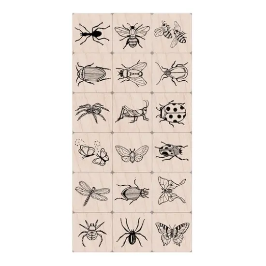 Hero Arts&reg; Ink 'n' Stamp Woodblock Bugs Stamps {1}