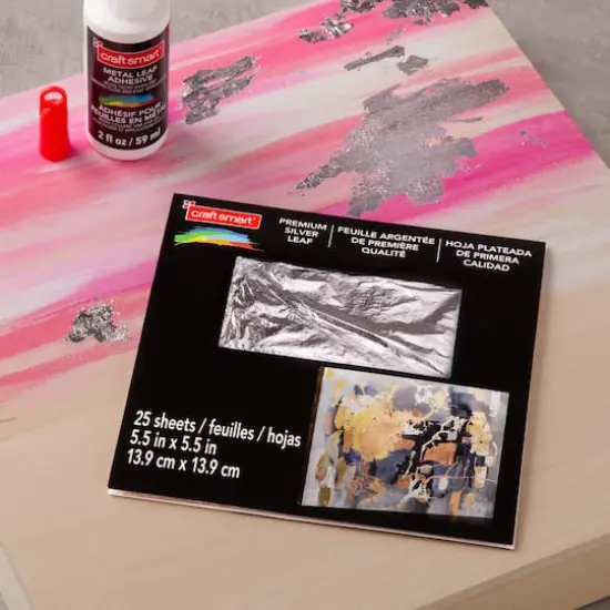 Premium Silver Leaf Sheets by Craft Smart&reg; {3}