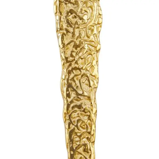 Set of 3 Gold Aluminum Glam Wall Decor, 5" x 33" {4}