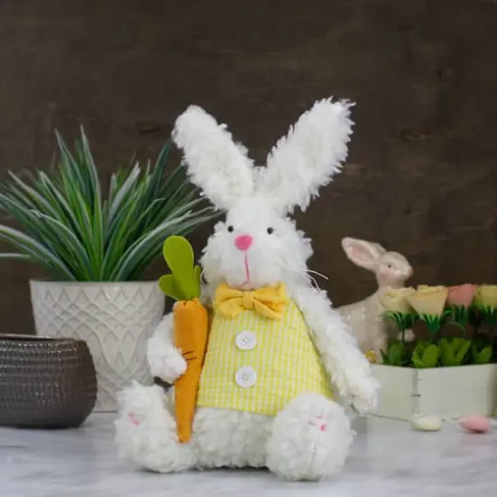 14" Easter Bunny & Carrot Spring Plush {3}