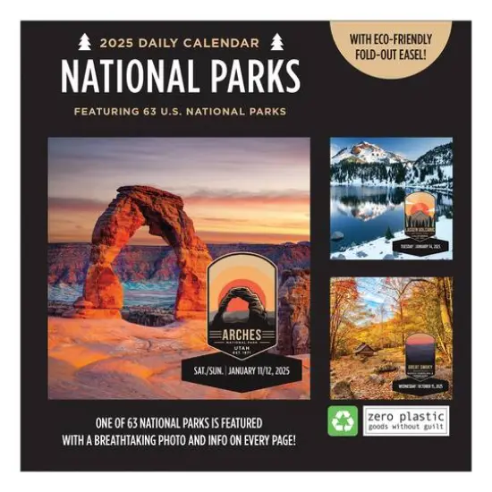 TF Publishing 2025 365 National Parks Daily Desktop Calendar {3}