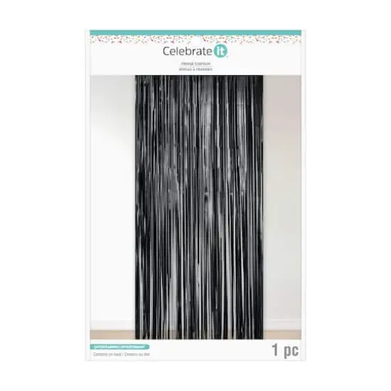 Black Fringe Curtain by Celebrate It&trade; {1}