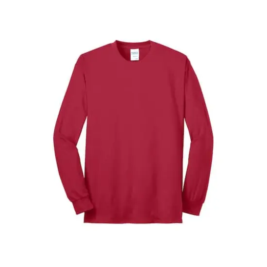 Port & Company&reg; Long Sleeve Adult Core Blend T-Shirt Red {1}