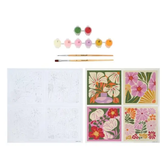 Vector Flowers Paint-by-Number Gallery Mini Kit by Artist's Loft&reg; {3}