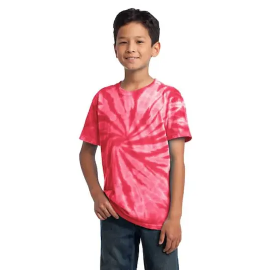 Port & Company&reg; Youth Tie-Dye T-Shirt Red {4}
