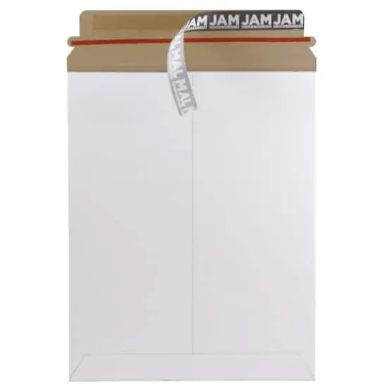 JAM Paper 9" x 11.5" White Flat Photo Mailer Peel & Seal Closure Envelopes, 6ct. {3}