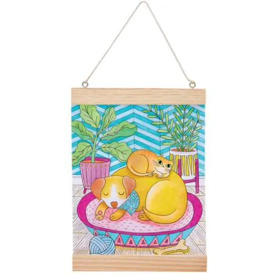 Faber-Castell&reg; Pet Parents Color By Number Wall Art Kit {5}