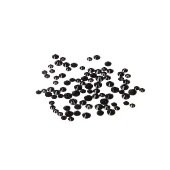 Round Flatback Austrian Crystals Mix by Bead Landing&trade;, 90ct. Jet {1}