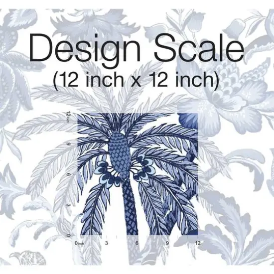 RoomMates Exotic Curiosity Peel & Stick Wallpaper Blue and White {10}