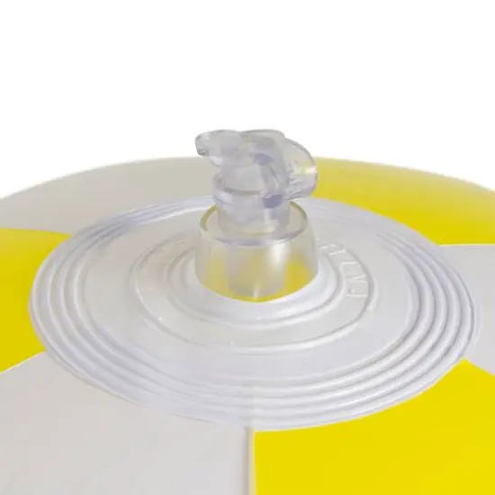 20" Corona Tropical Yellow & White Inflatable Beach Ball {4}