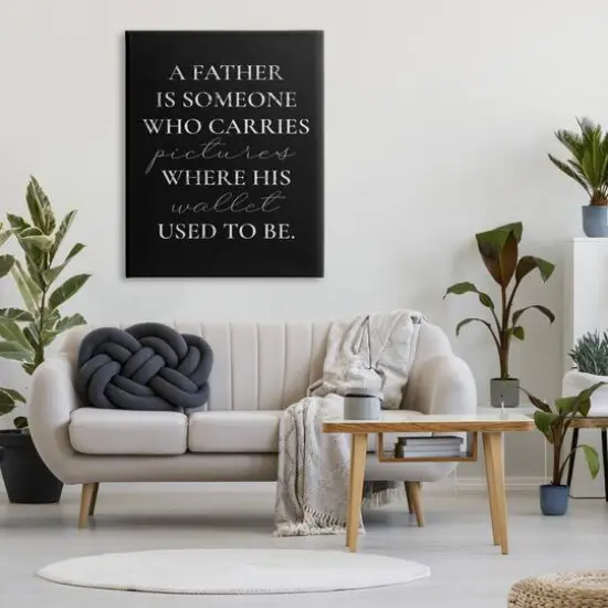 Stupell Industries Pictures Where Wallet Used To Be Father Canvas Wall Art {3}