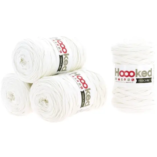 Hoooked RibbonXL Yarn Pearl White {3}