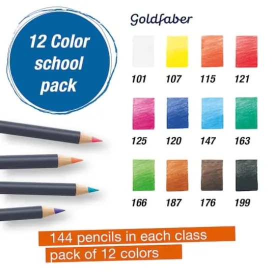 Faber-Castell Goldfaber Color Pencil Class Pack Set {4}