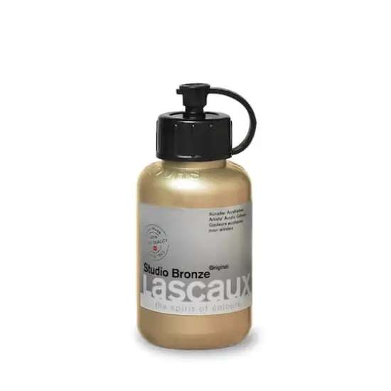 Lascaux Studio Bronze Acrylic Paint, 85mL Pale Gold {1}