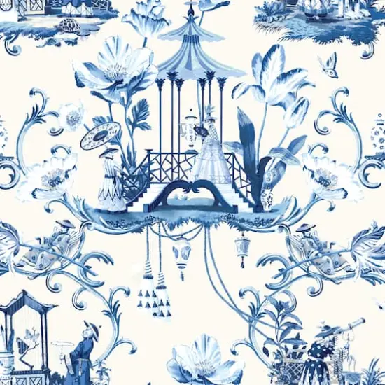 Harrison Howard East of the Moon Delft Peel & Stick Wallpaper {1}