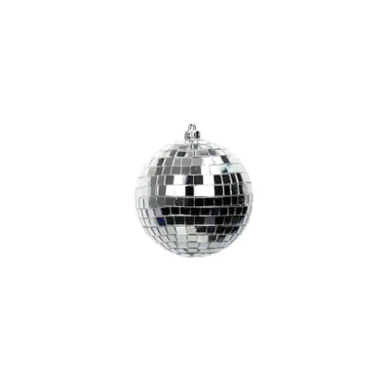 2 Pack 4" Mirror Disco Ball Ornaments by Ashland&reg; Silver {3}