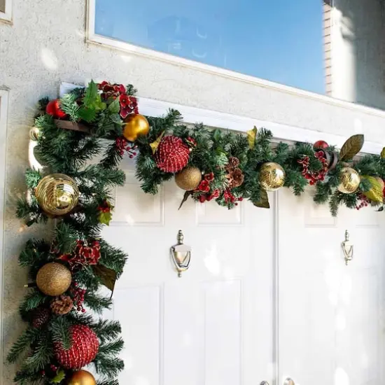 Village Lighting Brown Double Door Garland Hanger {5}