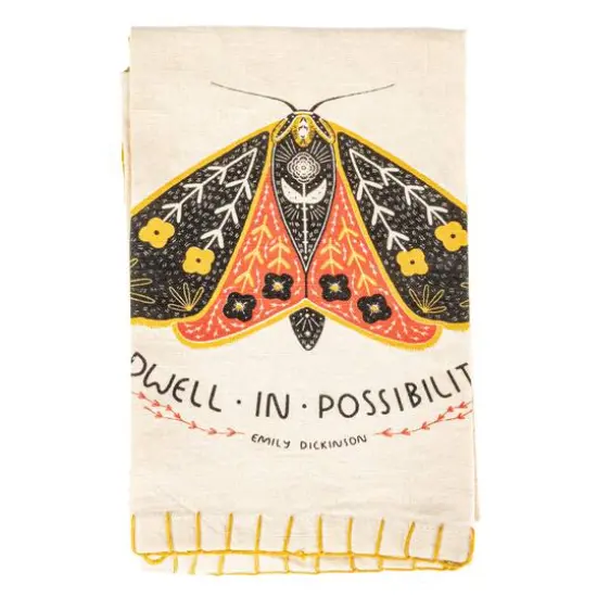 Hello Honey&reg; Dwell in Possibility Moth Cotton Tea Towel {6}