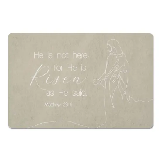 Risen Bible Jesus 6 27" x 18" Floor Mat {1}
