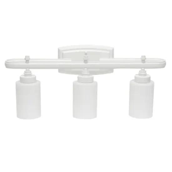 Lalia Home Essentix 23" 3-Light Vanity Fixture White {1}