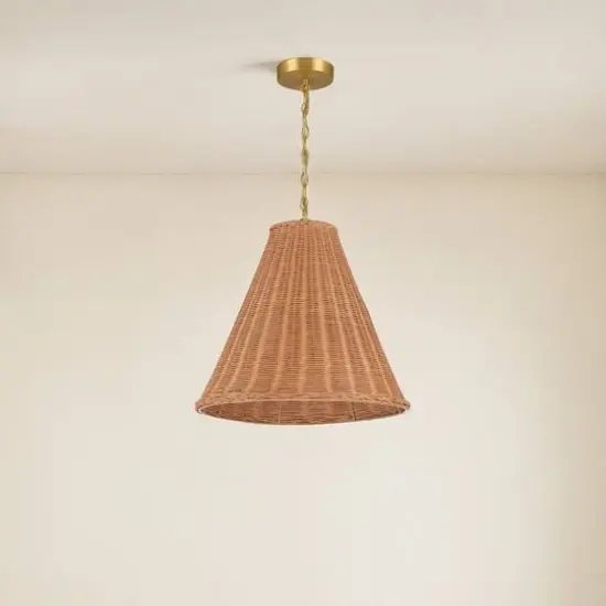 Hello Honey&reg; Rattan Taper Pendant Light Natural {11}