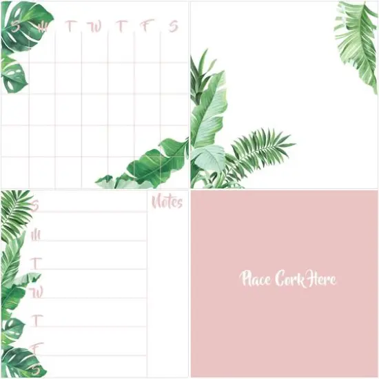 WallPops Baja Dry Erase Calendar & Corkboard Set {1}