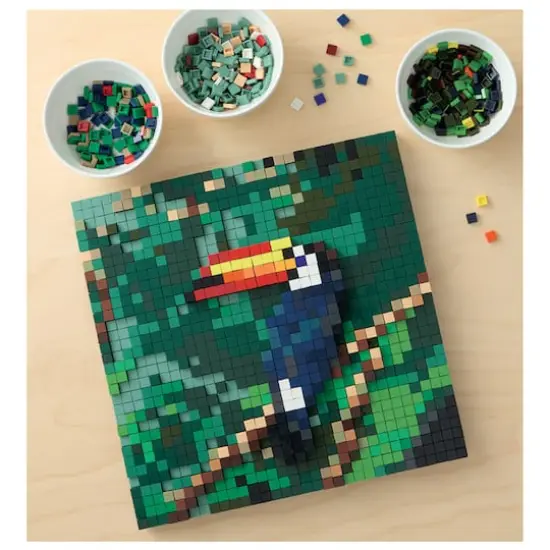 10" x 10" Toucan Pixelated Brick Art Kit by Make Market&reg; {1}