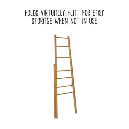 Honey Can Do Bamboo Clothes Drying Ladder Rack {20}