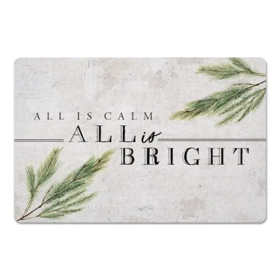All Is Bright 27x18 Floor Mat {1}