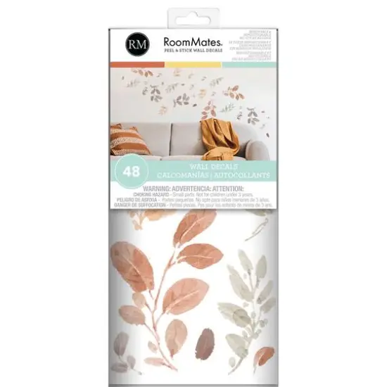 RoomMates Lisa Audit Autumn Dancing Leaves Peel & Stick Wall Decals {8}