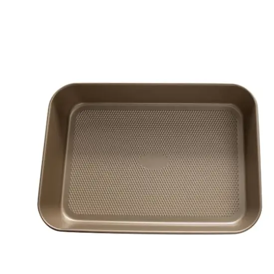 Kitchen Details Pro Series Deep Roasting Pan with Diamond Base {5}