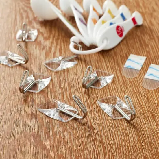 Command&trade; Small Wire Hooks, Clear {3}