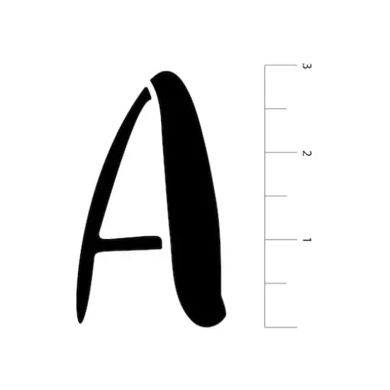 Alphabet Brush Letters Stencils, 7" x 10" by Craft Smart&reg; {4}