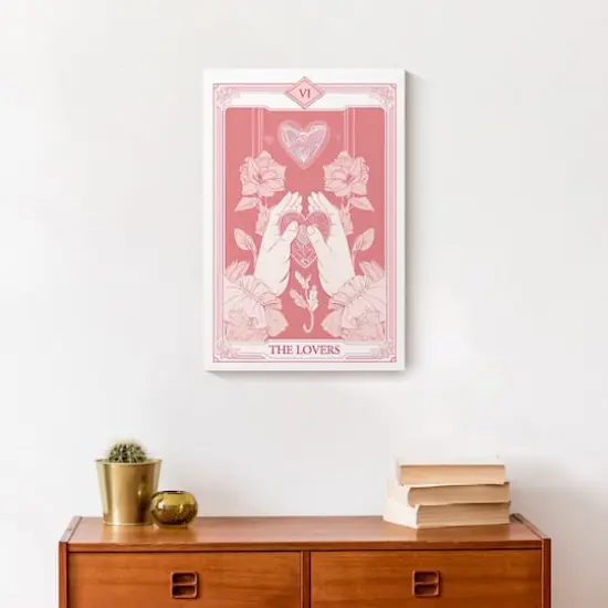 18" The Lovers Tarot Canvas Wall Art {3}